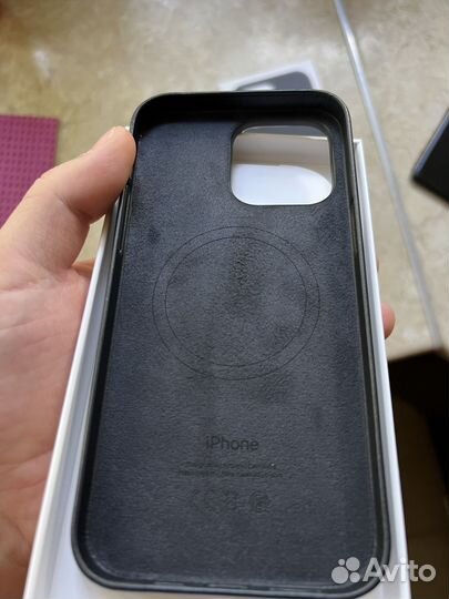 Чехол на iPhone 14 pro max кожаный оригинал