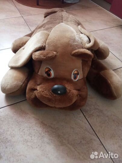 Собака большая мягкая игрушка