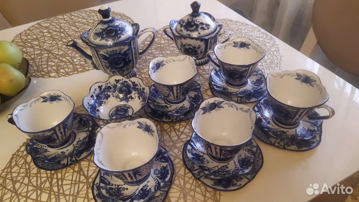 Сервиз чайный Гжель