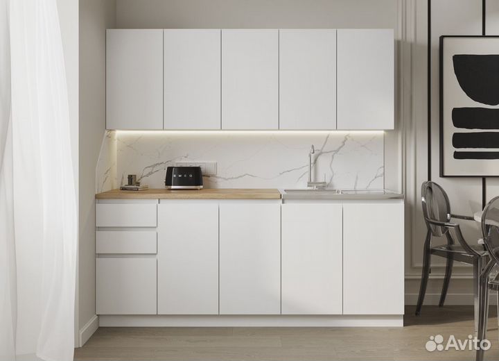 Кухня мори 2.0 м Графит