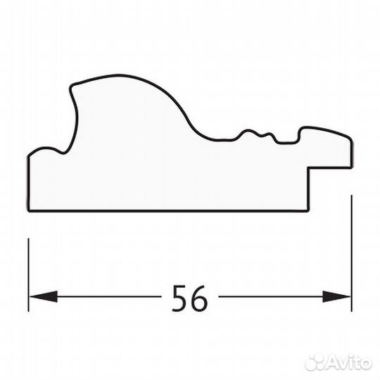 Зеркало Evoform Definite 144х54 BY 3103 в багетно