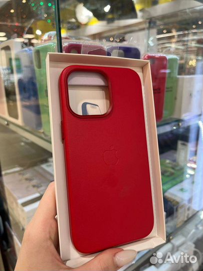 Чехол на iPhone 14 pro Max MagSafe кожа