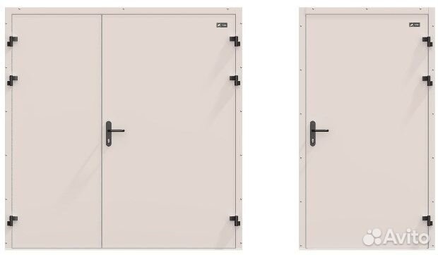 Дверь техническая металлическая