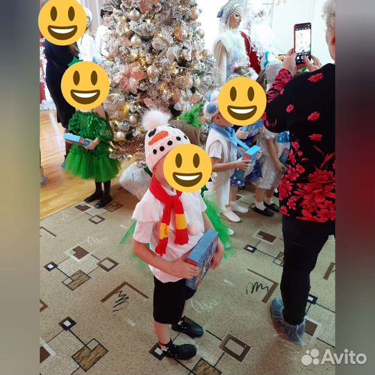 Новогодний костюм снеговика