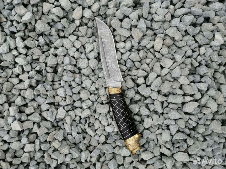 Подарок - Охотничий нож из дамасской