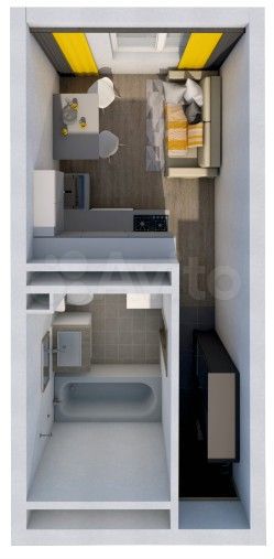 Квартира-студия, 16,8 м², 5/25 эт.