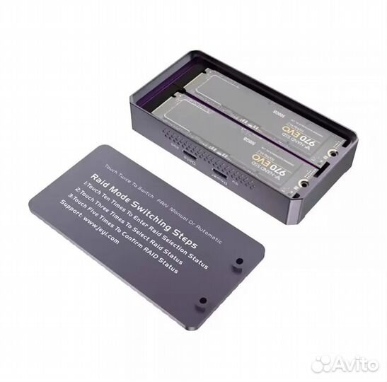Внешний бокс jeyi NVMe raid-массив 20Gpbs