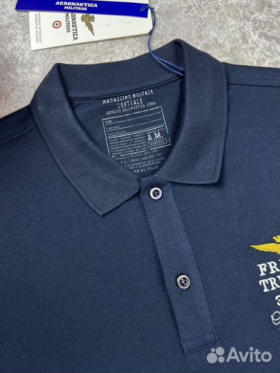 Поло мужское с кор рукавом aeronautica militare