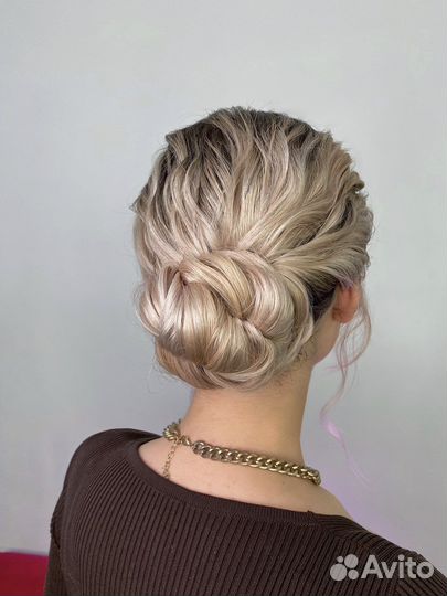 Макияж прическа укладка