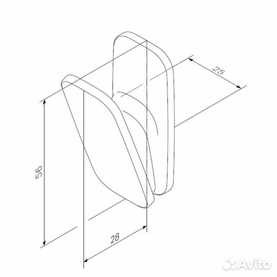 Крючок для полотенец AM.PM Inspire 2.0 A50A35500 х