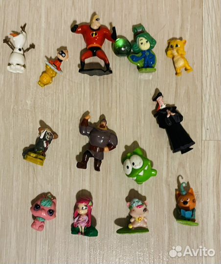 Фигурки киндер разные
