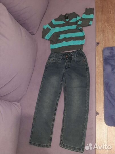 Джинсы, кофта.на мальчика
