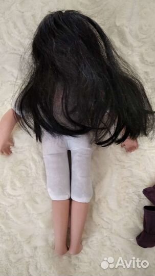 Фарфоровая интерьерная кукла индеец