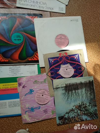 Пластинки виниловые времен СССР