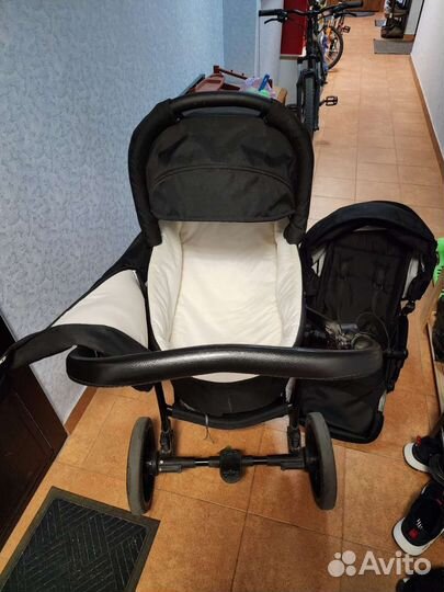 Коляска Bebetto Explorer AIR 2 в 1 рама чёрная