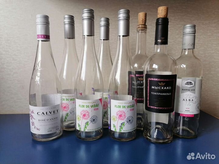 Бутылка из-под вина пустая