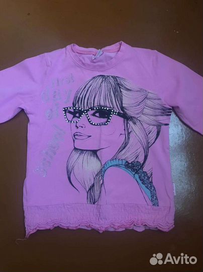 Лонгслив для девочки,122