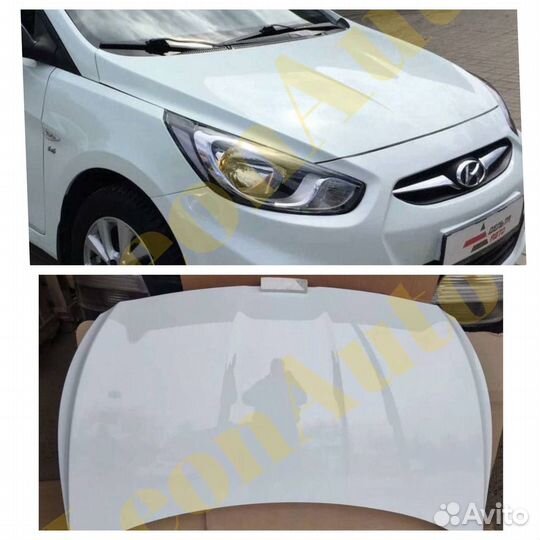 Капот на Hyundai Solaris 1 2010-2017 PGU