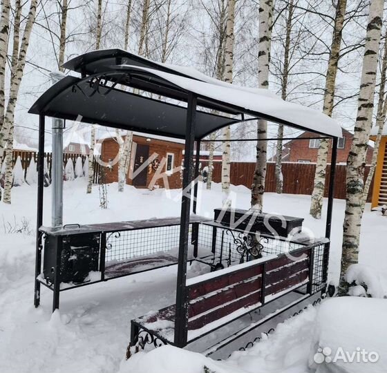 Беседка с мангалом