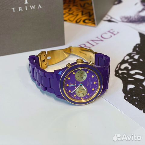 Часы Triwa Purple Rain унисекс