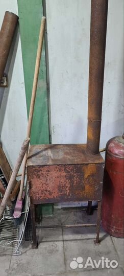 Печка буржуйка на дровах