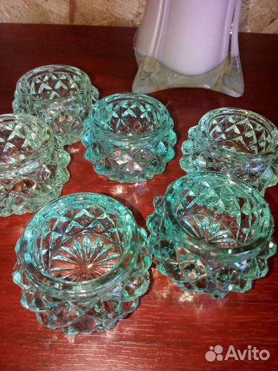 Старинные хрустальные икорницы, Ретро