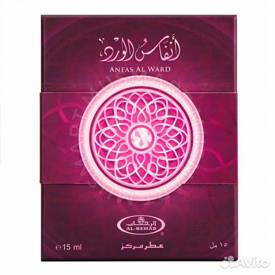 Духи масляные Anfas Al Ward - Al Rehab 15 мл, О.А