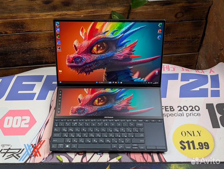 Asus Zenbook 14 Duo oled/ RTX4060/ i9-13/ 2,5k