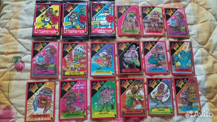 Карточки наклейки 1990-х topps США UNC