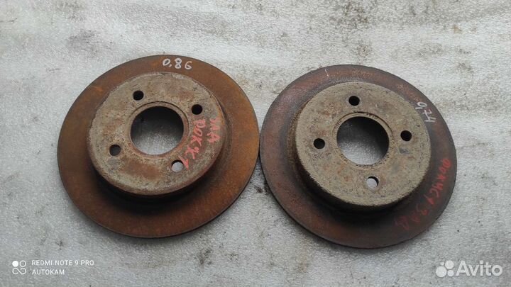 Диски тормозные задние Ford Focus 2