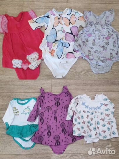 Огромный пакет вещей на девочку от 0 до 1,3