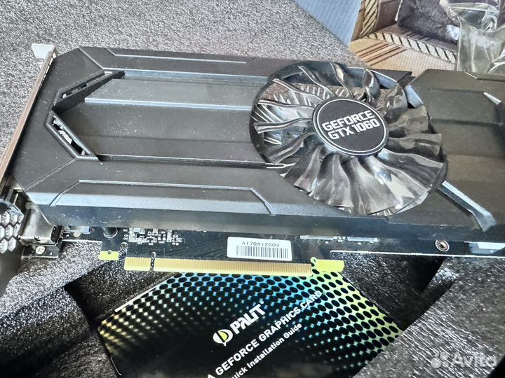 Видеокарта palit GTX 1060 3gb