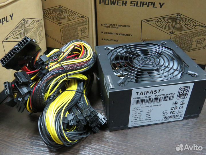 Блоки питания ATX 1800 W Mining Edition бесшумные