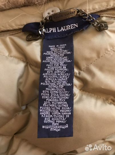 Куртка Ralph Lauren женская на пуху 42