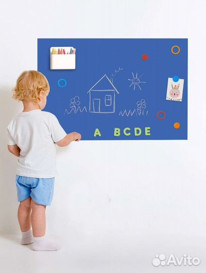 Магнитно меловая доска 90120 см