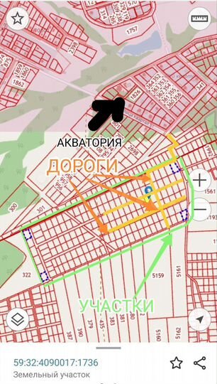 Участок 11,9 сот. (СНТ, ДНП)