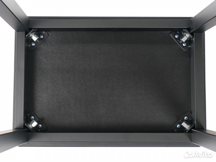 Банкетка для пианино черная кожзам