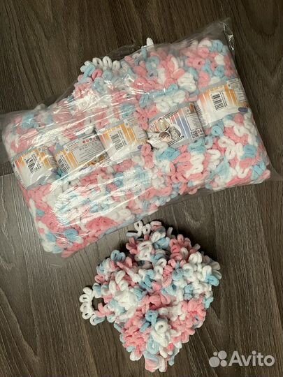 Пряжа alize puffy fine color 5 шт