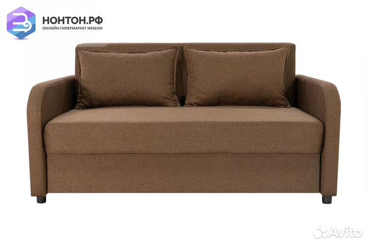Диван еврокнижка Алекс 2 коричневый
