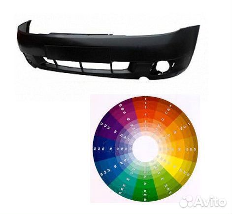 Бампер Калина окрашенный