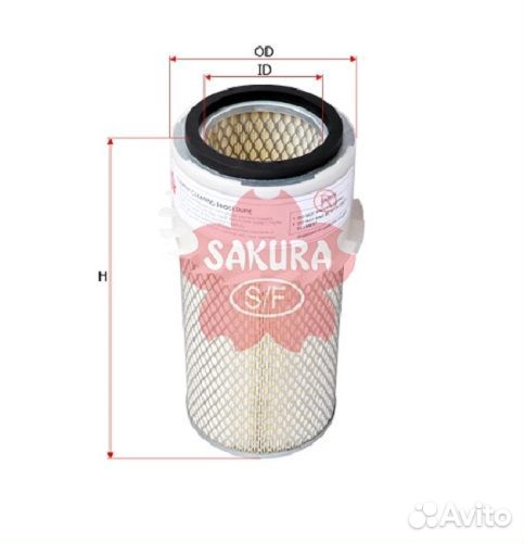 Фильтр воздушный AS-5620 sakura case, BD2-G, Bobca