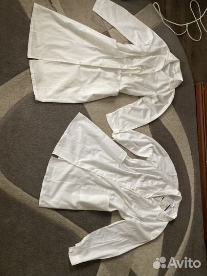 Халаты медицинские 2 шт.50 и 52 размеры хлопок