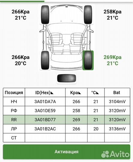 Датчик давления в шинах Autel QQr-sensor