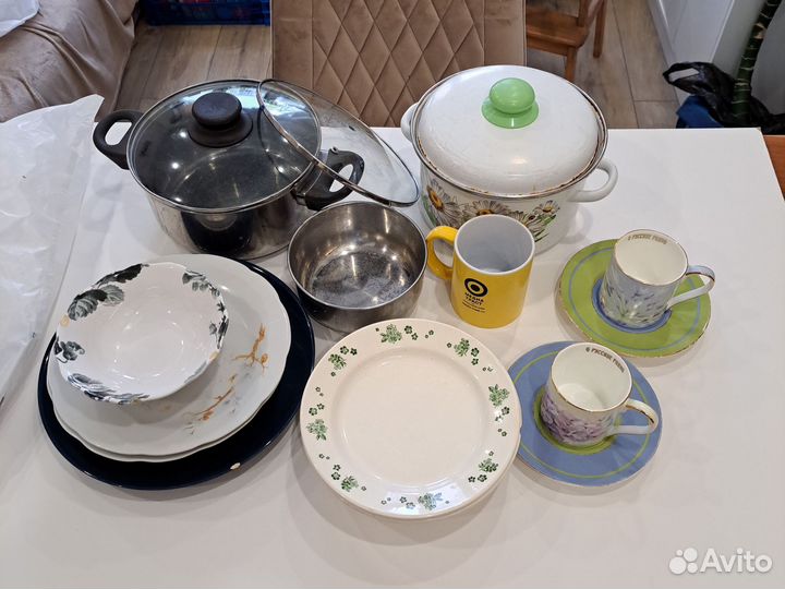 Посуда на дачу на квартиру пакетом много