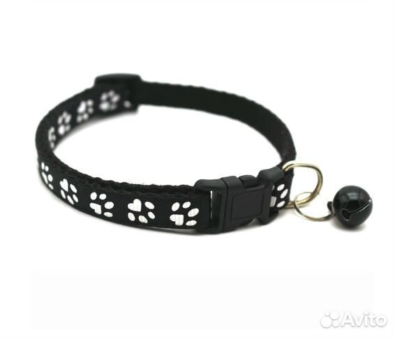 Ошейник с колокольчиком Black