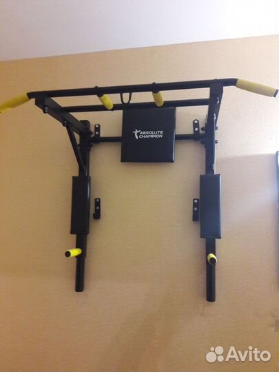 Турник брусья пресс 3в1 Профи чёрный перекидной