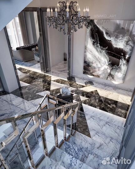 Картина абстракция в интерьер