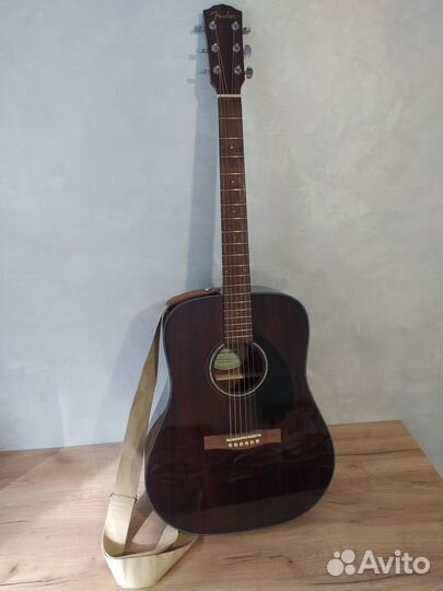Акустическая гитара Fender cd 60s all mahogany