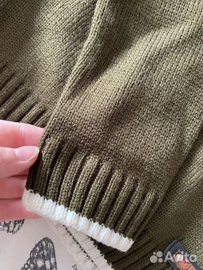 Детский свитер теплый утепленный зимний