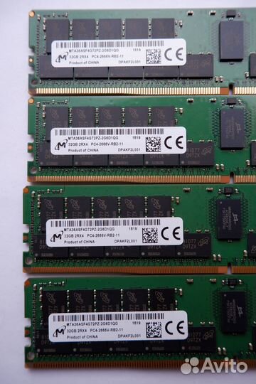 32Gb DDR4 2666V REG HP 840758-091 Серверная память